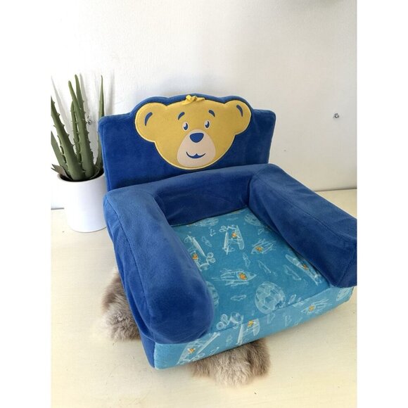 Build a Bear workshop doll Fold Out Chair Bed Futon Blue BAB - Picture 2 of 9